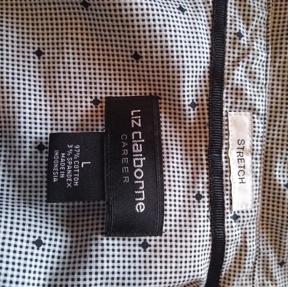 Liz Claiborne career wear L top short sleeve - Picture 3 of 5